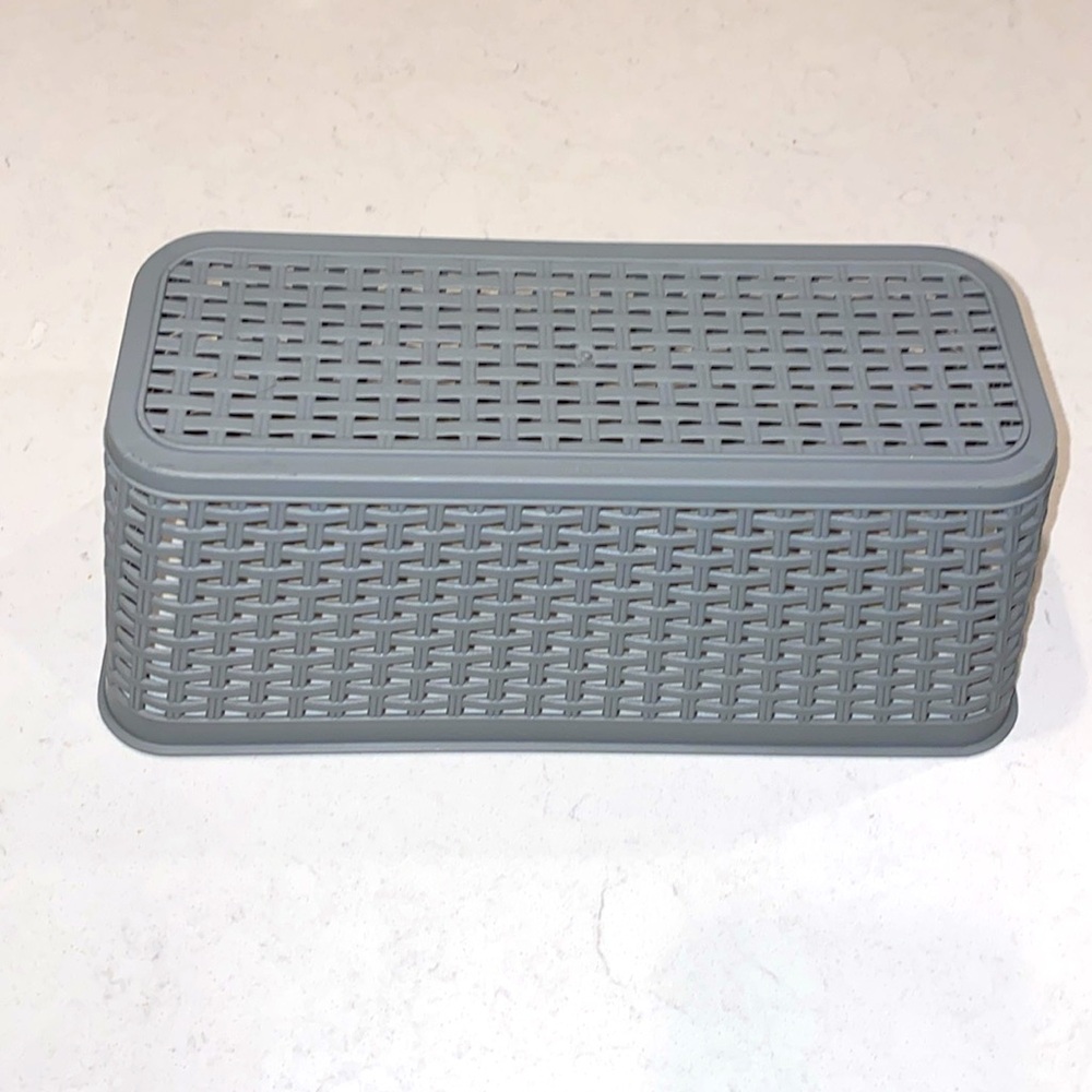 Silver Woven Storage Basket - Picture 4 of 10